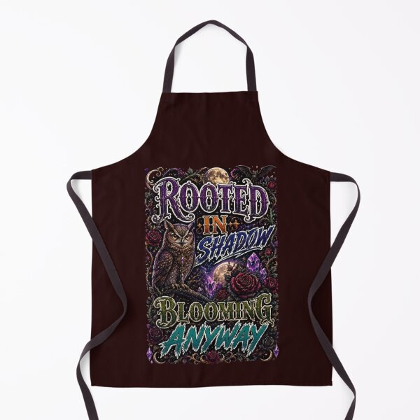Item preview, Rooted In Shadow Blooming Anyway Gothic Owl Dark Floral Botanical Tshirt designed and sold by HopeAndHustle.