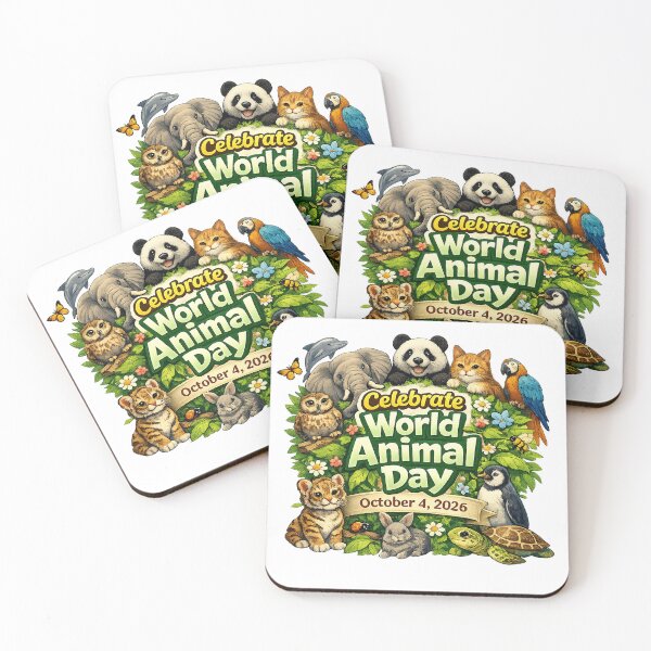 Item preview, Celebrate World Animal Day October 4 2026 designed and sold by Hookesmode.