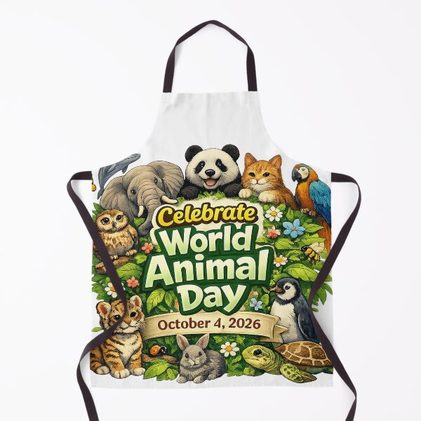 Item preview, Celebrate World Animal Day October 4 2026 designed and sold by Hookesmode.