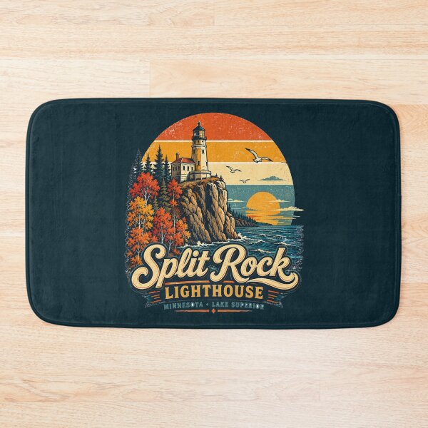 Item preview, Split Rock Lighthouse Minnesota Vintage Travel Shirt | Lake Superior Retro Coastal Adventure Design designed and sold by Globalcitytees.