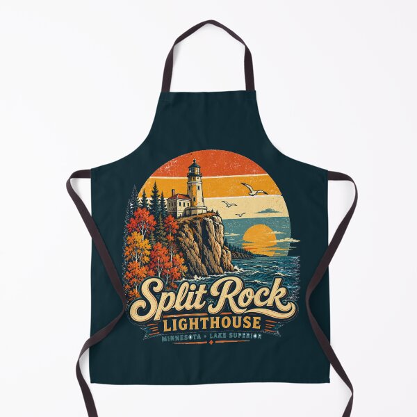 Item preview, Split Rock Lighthouse Minnesota Vintage Travel Shirt | Lake Superior Retro Coastal Adventure Design designed and sold by Globalcitytees.