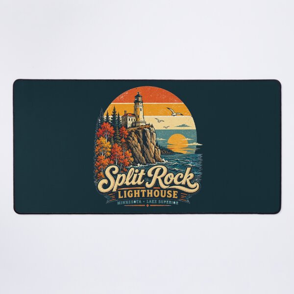 Item preview, Split Rock Lighthouse Minnesota Vintage Travel Shirt | Lake Superior Retro Coastal Adventure Design designed and sold by Globalcitytees.