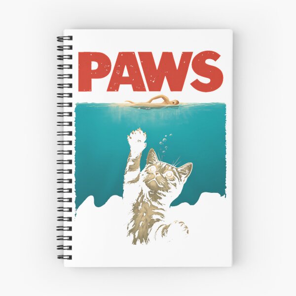 Item preview, PAWS Funny Cat Parody – Jaws Spoof T-Shirt_75923617 designed and sold by NFTaletellers.
