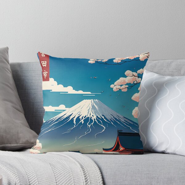 Item preview, Mount Fuji Cherry Blossom Japanese Temple designed and sold by angelinesan.
