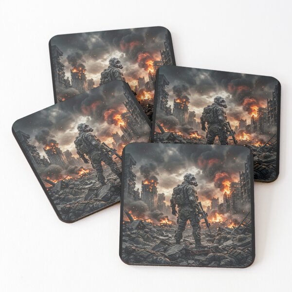 Item preview, Soldier in a Post-Apocalyptic City designed and sold by Safwat-Aziz1.