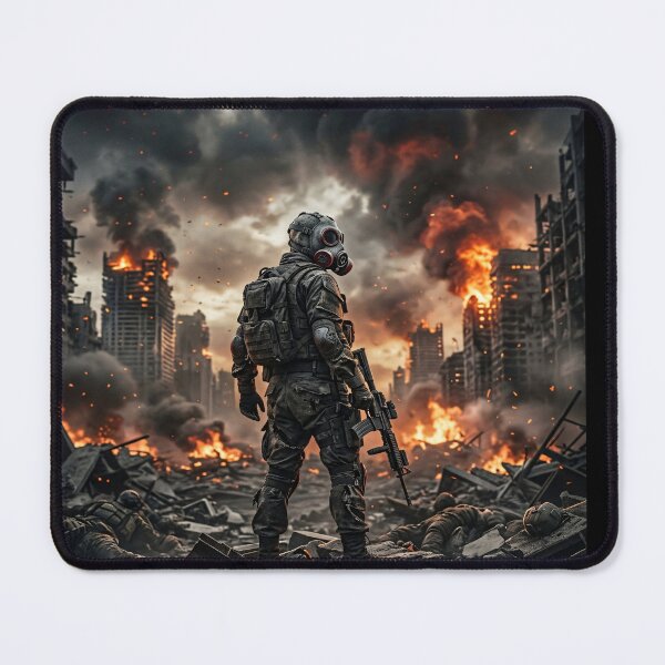 Item preview, Soldier in a Post-Apocalyptic City designed and sold by Safwat-Aziz1.