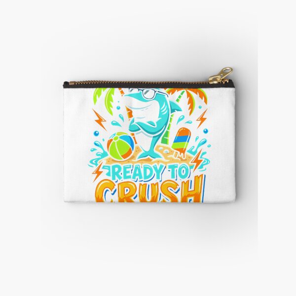 Item preview, Ready To Crush Summer Cool Shark Beach Vacation T-Shirt_93482647 designed and sold by Voila-creative.