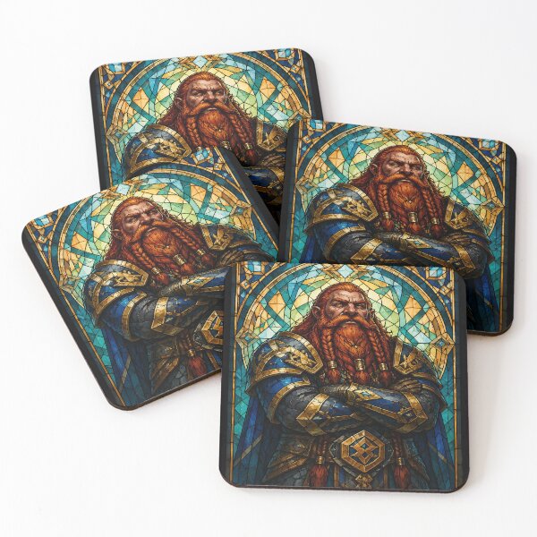 Item preview, Dwarf Warrior Stained Glass designed and sold by Safwat-Aziz1.
