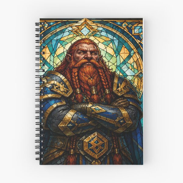 Item preview, Dwarf Warrior Stained Glass designed and sold by Safwat-Aziz.