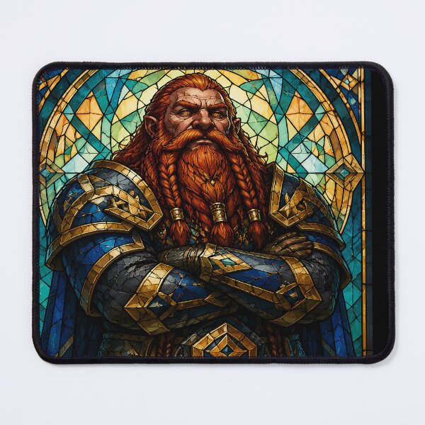 Item preview, Dwarf Warrior Stained Glass designed and sold by Safwat-Aziz1.
