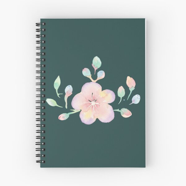 Item preview, Korean Traditional Pastel Plum Blossom Watercolor Pattern designed and sold by Yiruda-Art.