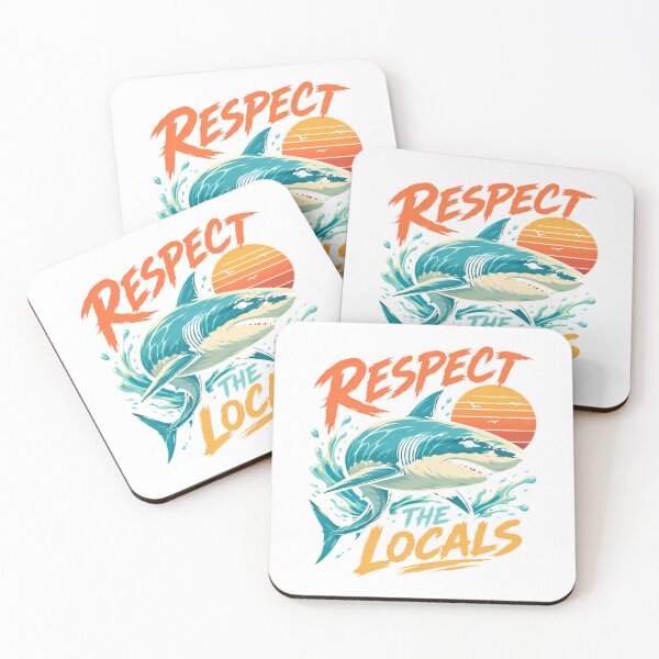 Item preview, Respect Local Sharks Beach Life Shark Lover T-Shirt_94265581 designed and sold by DArtfulStudio.