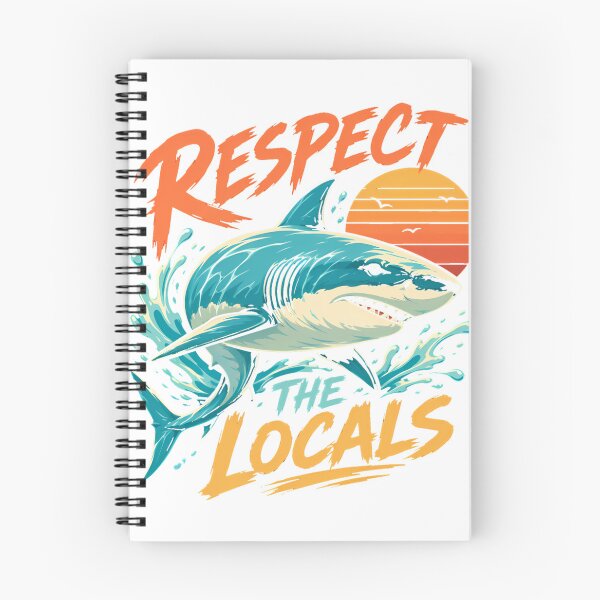 Item preview, Respect Local Sharks Beach Life Shark Lover T-Shirt_94265581 designed and sold by DArtfulStudio.