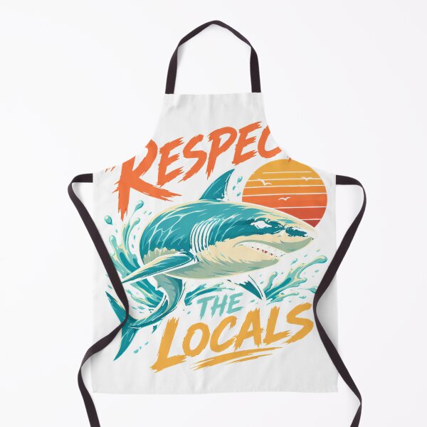 Item preview, Respect Local Sharks Beach Life Shark Lover T-Shirt_94265581 designed and sold by DArtfulStudio.