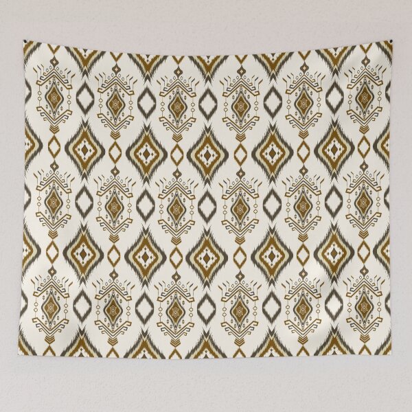 Item preview, Vintage Abstract Geometric Ikat Pattern.  designed and sold by NarongStocker37.