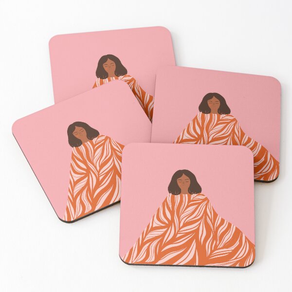 Item preview, Botanical Serenity – Modern Feminine Abstract Blanket designed and sold by leitchwill.