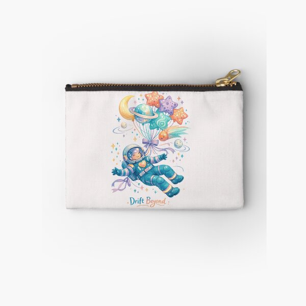 Item preview, Drift Beyond – Cute Astronaut Floating in Space designed and sold by inkoutninja.