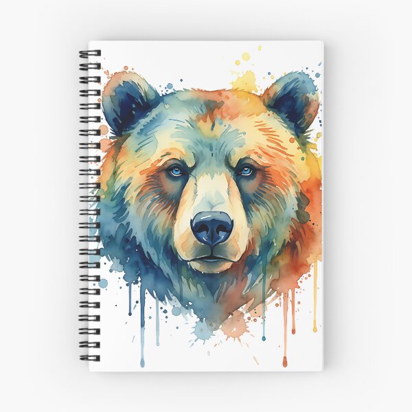 Item preview, American grizzly bear watercolor classic t-shirt  designed and sold by Knowvhere.