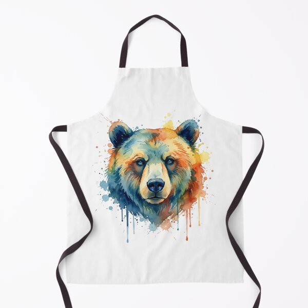 Item preview, American grizzly bear watercolor classic t-shirt  designed and sold by Knowvhere.