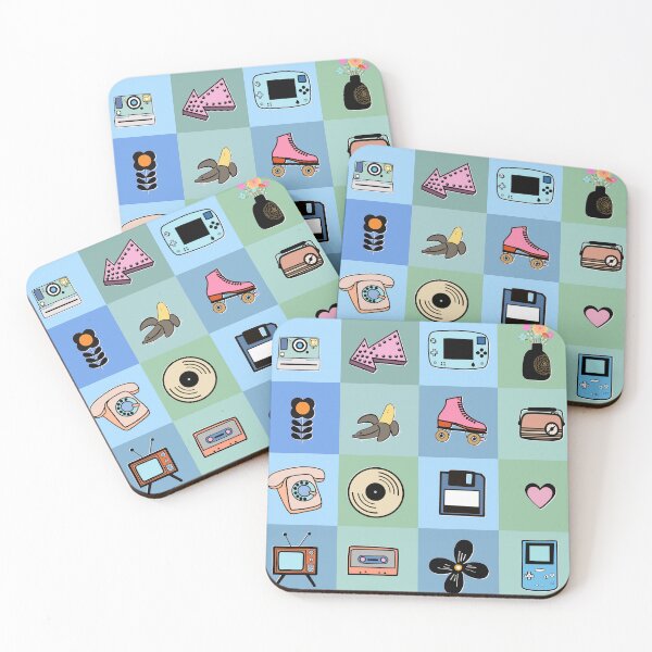 Item preview, Retro technology checks Blue green designed and sold by Navitaloves.