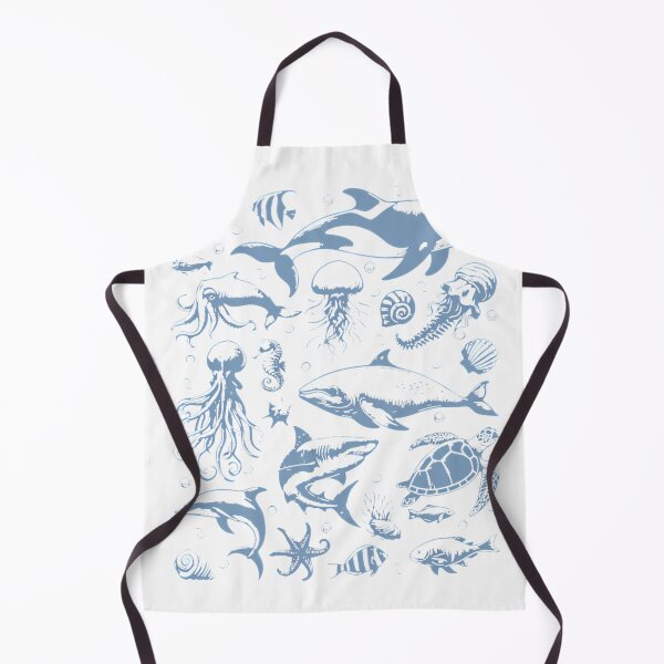 Item preview, Retro Ocean Wildlife Shark Turtle Octopus Fish Animal Lover T-Shirt_90449337 designed and sold by KTY-NUSS.