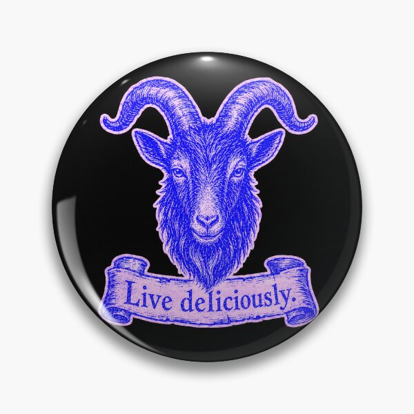Item preview, Live Deliciously Vintage Engraved Occult Goat Art Print designed and sold by PinUpPizzazz.