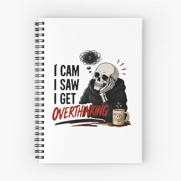 Item preview, I Can't Stop Overthinking Skeleton designed and sold by Mystic & Celestial Art.