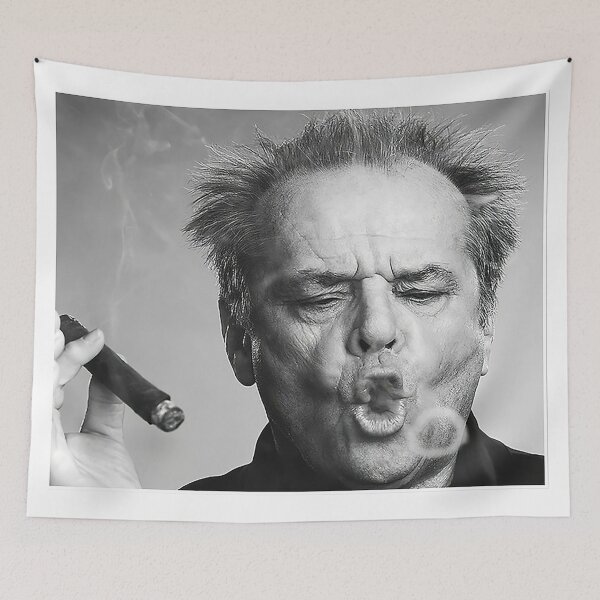 Item preview, Vintage Retro Man Blowing Smoke Portrait designed and sold by jeangodeman.
