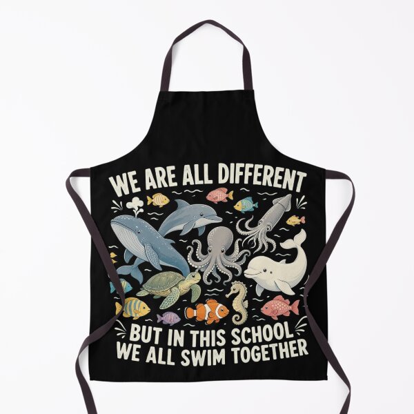 Item preview, We are Different But in This School We Swim Together Ocean Vintage designed and sold by CF_VintageDesign.