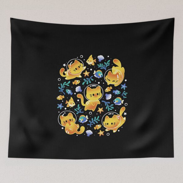 Item preview, kittens of the sea – cats and fish designed and sold by isidorebeige.