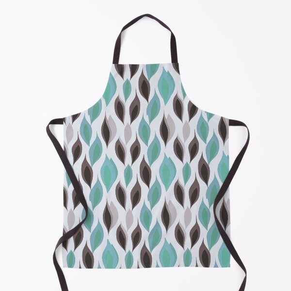 Item preview, Teal Ogee Teardrop Geometric Seamless Pattern designed and sold by 555Design.