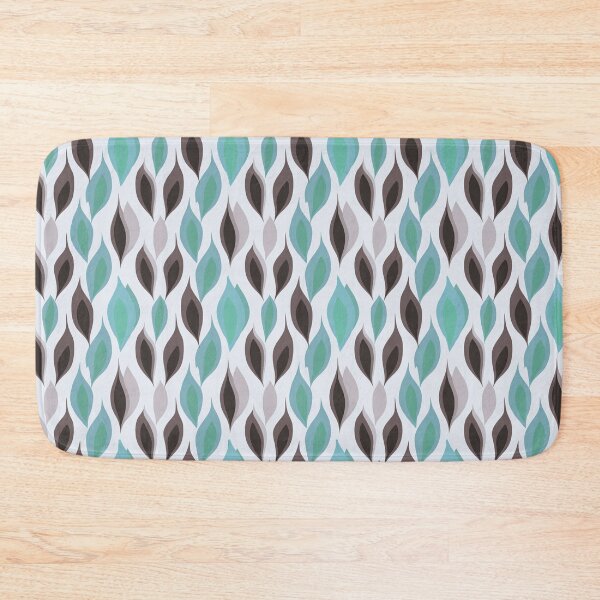 Item preview, Teal Ogee Teardrop Geometric Seamless Pattern designed and sold by 555Design.