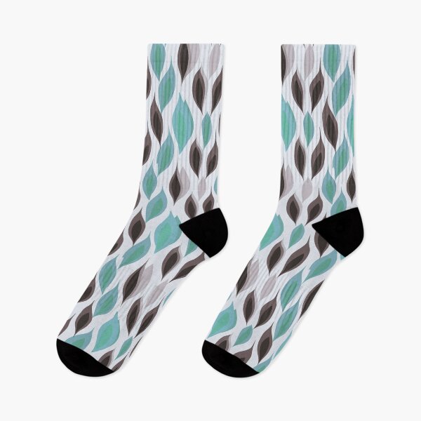 Item preview, Teal Ogee Teardrop Geometric Seamless Pattern designed and sold by 555Design.