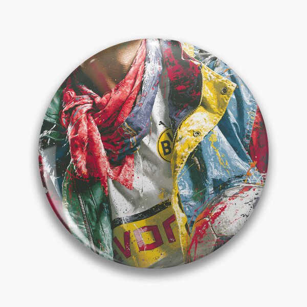 Item preview, Graffiti Pop Art Football soccer Haaland and Raccoon designed and sold by KreativKulture.