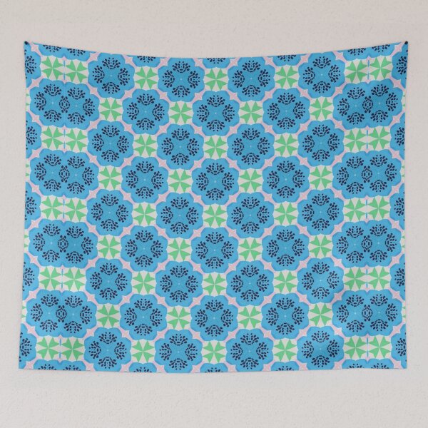 Item preview, Pretty Green and Blue Pattern designed and sold by Ellie&CharChar&Evy.