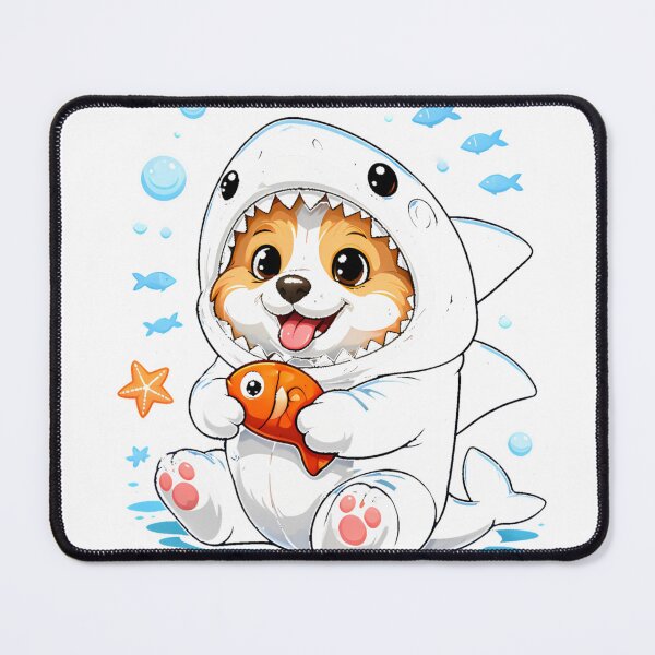 Item preview, Shark Corgi T-Shirt_87332304 designed and sold by Voila-creative.