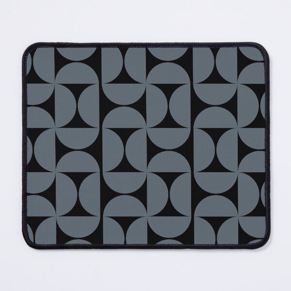 Item preview, Mid Century Modern Charcoal Grey Semi Circle Pattern. designed and sold by Jyoti Digital Artist.