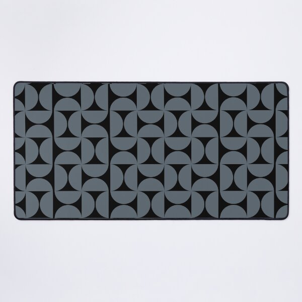 Item preview, Mid Century Modern Charcoal Grey Semi Circle Pattern. designed and sold by ​Jyoti Digital Artist.