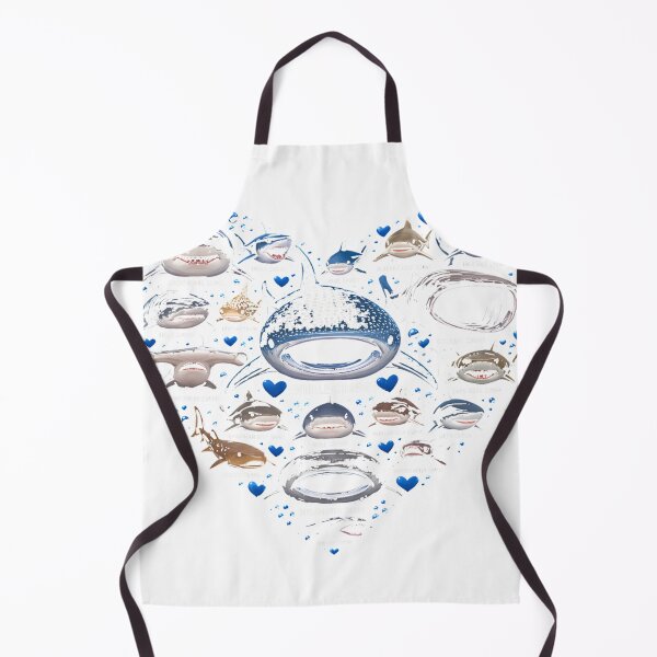 Item preview, Shark Faces Of All Kinds - Cute Shark Heart T-Shirt_95256829 designed and sold by Othinus.