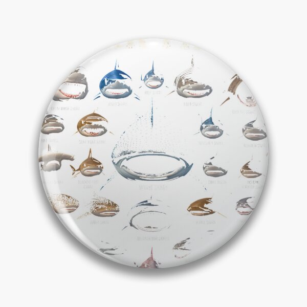 Item preview, Shark Faces Of All Kinds - Shark Lover T-Shirt_95257238 designed and sold by SavsMerch.