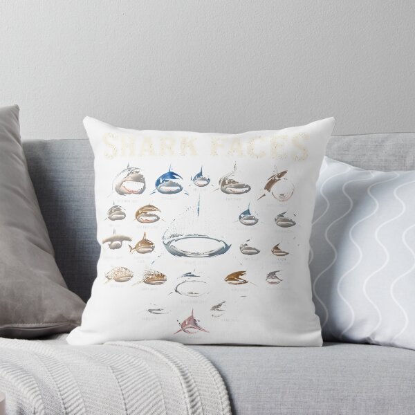 Item preview, Shark Faces Of All Kinds - Shark Lover T-Shirt_95257238 designed and sold by SavsMerch.