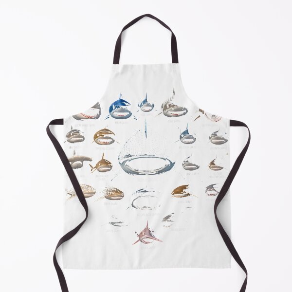Item preview, Shark Faces Of All Kinds - Shark Lover T-Shirt_95257386 designed and sold by Badriiiii.