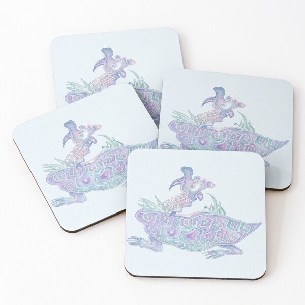 Item preview, Korean Traditional Pastel Turtle Watercolor Pattern designed and sold by Yiruda-Art.