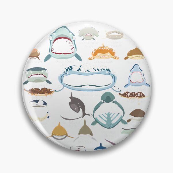 Item preview, Shark Faces Of All Kinds T-Shirt_76640134 designed and sold by gidget-gadget.
