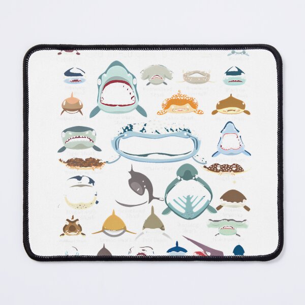 Item preview, Shark Faces Of All Kinds T-Shirt_76640134 designed and sold by gidget-gadget.