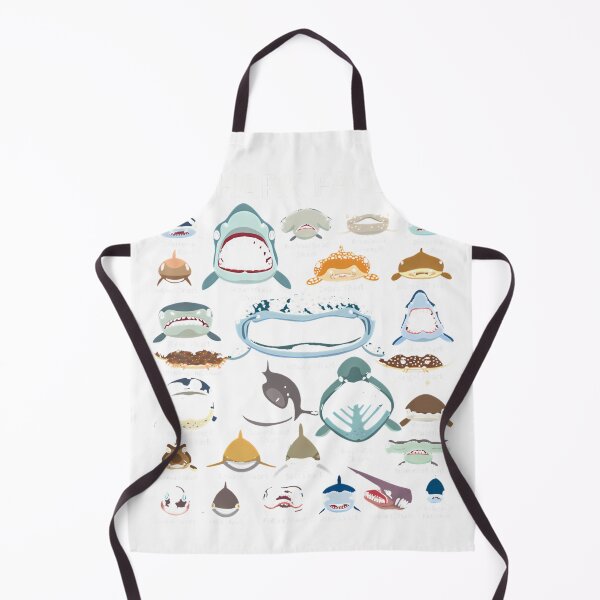 Item preview, Shark Faces Of All Kinds T-Shirt_76640134 designed and sold by gidget-gadget.
