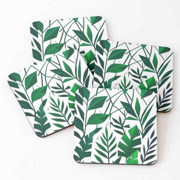 Item preview, Abstract Green Leaf Pattern designed and sold by Velvet-motive.