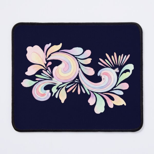 Item preview, Korean Traditional Pastel Lotus Vine Watercolor Pattern designed and sold by Yiruda-Art.
