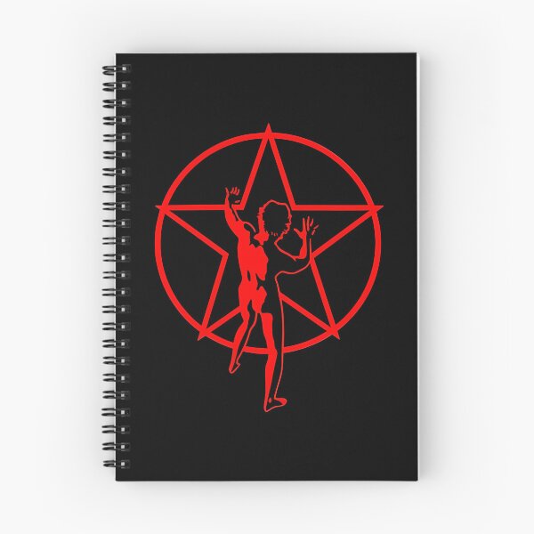 Item preview, Progressive Rock Iconic Red Naked Starman Pentagram Logo designed and sold by Indiescha.