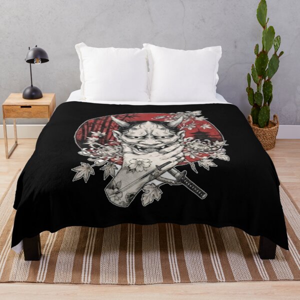 Item preview, Hannya Mask Traditional Japanese Demon Art designed and sold by PatternPopp.